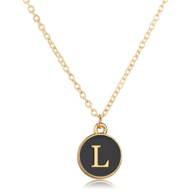 

Minimalism Black Letter Pattern Women Wonderful Necklace For Women High Quality Meaningful Birthday Gift Necklace Jewelry