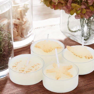

Greensen 4Pcs Marine Life Candles Decorative Tea Light Candles for Home Birthday Wedding Decoration