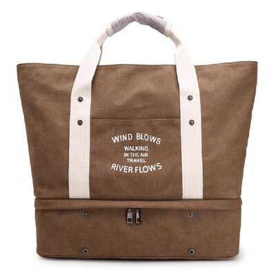 

Women Canvas Handbag Shoulder Bag Large Capacity Casual Tote Travel Bag