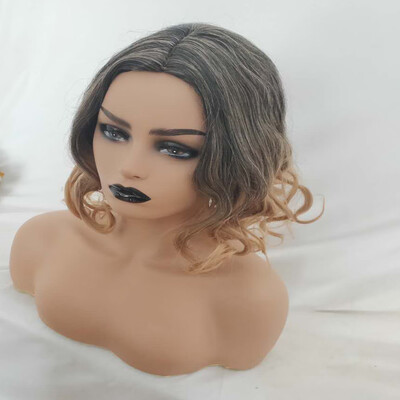 

〖Follure〗Natural Women Rose Hair Net Full Curly Wig Bob Wave Hair Fashion Synthetic Wigs