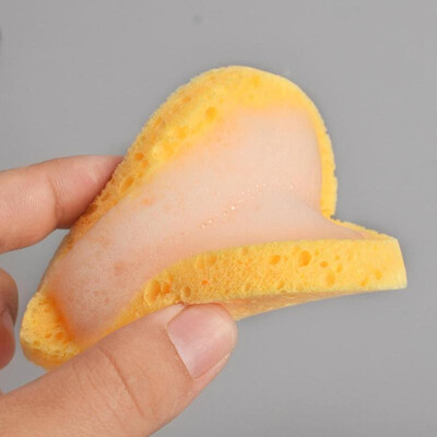 

Heart Shaped Wood Pulp Cotton Face Wash Cleansing Sponge Soft Cosmetic Puff
