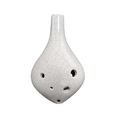 

6 Holes Ceramic Ocarina Alto C Wine Bottle Style Hand Painted Musical Instrument with Lanyard Music Score For Music Lover&Lear