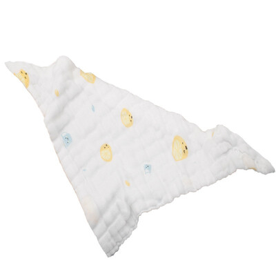 

Baby bib triangle saliva towel double buckle six layer foam gauze high density cotton baby triangle saliva towel