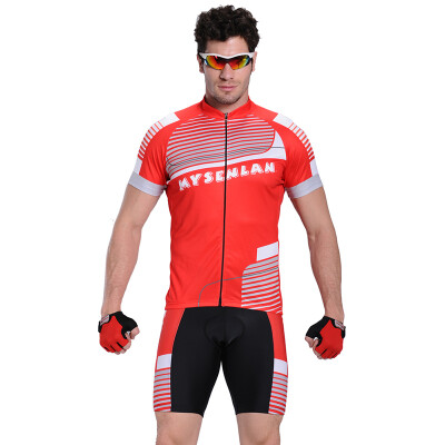 

Meissenlan MYSENLAN Jersey suits for men&women spring&summer bicycle Jersey riding pants MB-Glory short set red