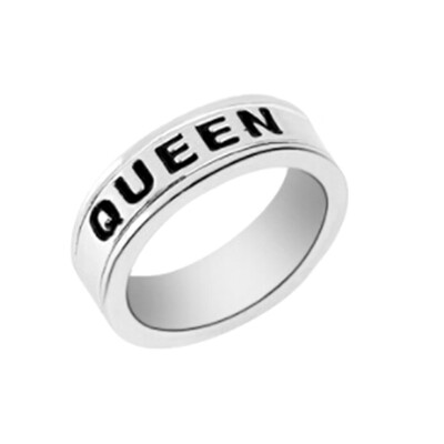 

Romantic King Ring Queen Ring for Lovers Couple Rings Fashion Gifts Love You Stainless Steel Ring