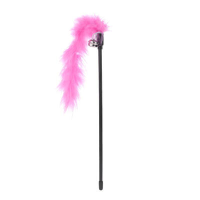 

Pet Teaser Feathers Bell Stick Cats Catcher Interactive Training Wand Toys