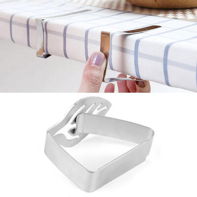 

Thick Stainless Steel Table Cloth Clip Kitchen Table Cloth Clip Non-slip Table Clip Stainless Steel Table Cloth Clip