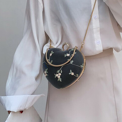 

Tailored Womens Fashion Lace Chain Shoulder Bag Love Bag Messenger Bag Zipper Handbag