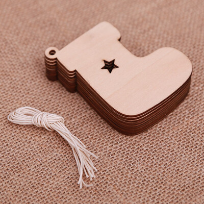 

FUNNYBUNNY 10Pcs Christmas Hanging Tags Pendant Home Party Xmas Tree Home Ornament Decor
