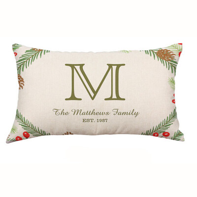 

Siaonvr Christmas Rectangle Cotton Linter Pillow Cases Cushion Covers