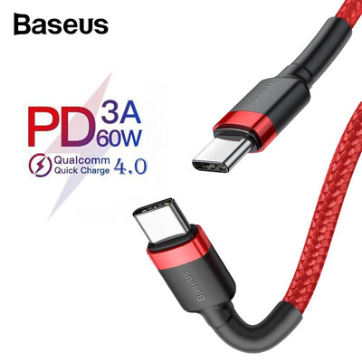 

Baseus PD 30 60W Type-c To C USB Cable for Huawei Xiaomi QC 40 quick Charging Cable for Macbook Support data transmission