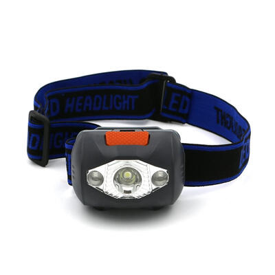 

3 LED White Red Light 300 Lumens 4 Modes Mini Headlamp Outdoor Headlight Waterproof Flash Torch Lantern Use AAA Battery