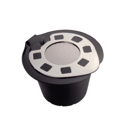 

New Silver Refillable Reusable Coffee Capsule Filter Compatible Nespresso Soft Capsules Baskets