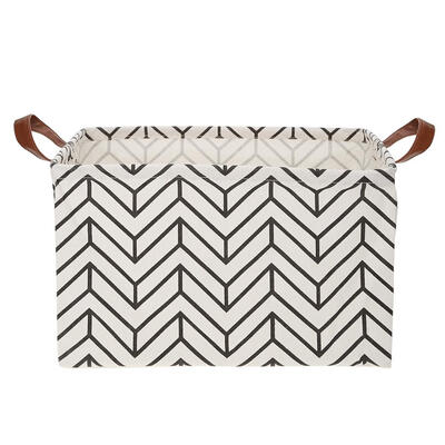 

Folding Canvas Square Laundry Storage Basket Kids Toys Clothes Large Bucket