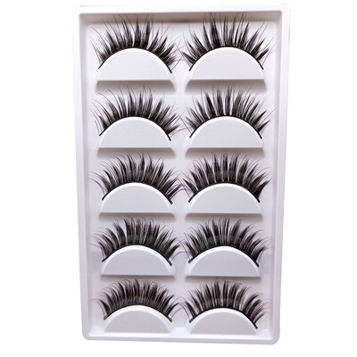 

〖Follure〗Party False Eyelashes Lashes Voluminous Eye Lashes 5 Pair Colorful Makeup Lashes