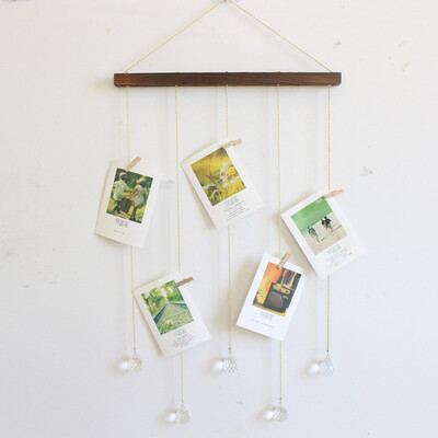 

Toponeto Wall Decoration DIY Hanging Photo Picture Display Collage Set Crystal Pendant