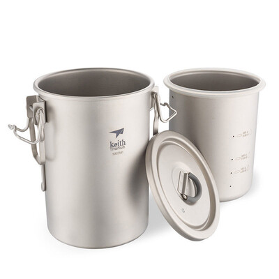 

900ML Titanium Ti6300 Multifunctional Cooker Outdoor Camping Picnic Cooking Tool