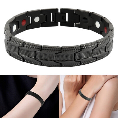 

Magnetic Bracelet for Men - Elegant Titanium Magnetic Therapy Bracelets Pain Relief