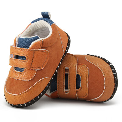 

Baby Boys Girls Shoes PU Patch Suede Shoes Anti-slip Baby First Walker Casual Toddler Shoes