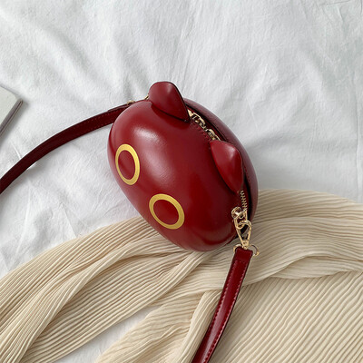 

Internet celebrity ins cartoon bag retro cute cat small round bag new 2019 female bag single shoulder oblique satchel