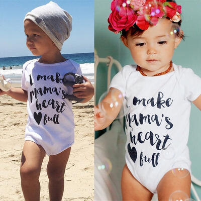 

Newborn Baby Boy Girls Infant Casual Romper Jumpsuit Bodysuit Clothes Outfits 0-24Months