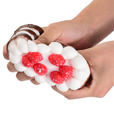 

Stress Reliever Strawberry Cake Scented Super Slow Rising Kids Toy Cute