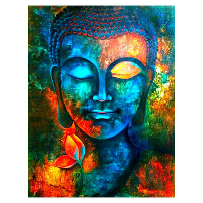 

Colorful Buddha Statue Pattern 5D DIY Diamond Painting Cross Stitch Full Square Picture of Rhinestone Wall Decor Mosaic Diamond