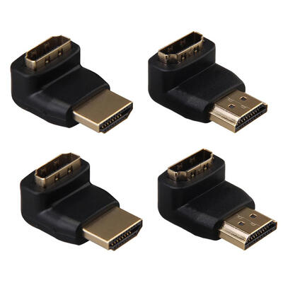 

2 Pairs 90 Degree270 Degree HDMI Male to Female Adapter for 1080P HDTV