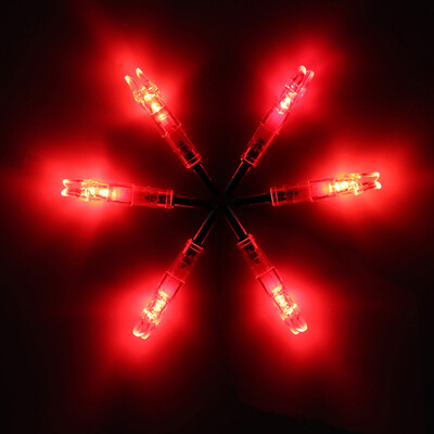 

6pcs Archery LED Lighted Shining Arrow Nocks Tail 62mm Bow Arrow Exquisite