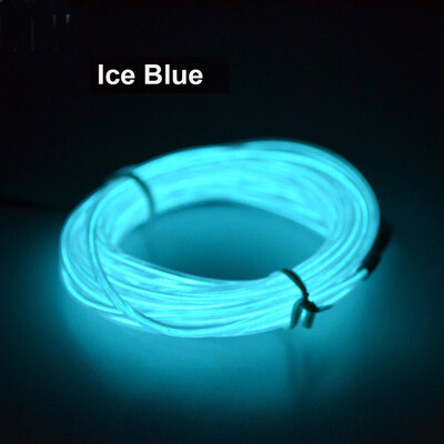 

Siaonvr Flexible LED Light EL Wire String Strip Rope Glow Decor Neon Lamp USB Controlle