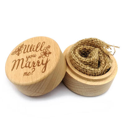 

Wood Wedding Ring Box Case Rustic Proposal Ring Bearer Box Valentines Gift