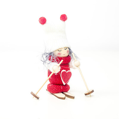 

Christmas Cute Girl Ski Doll Ornaments Christmas Tree Decorations Hanging Pendant Home Party Decor