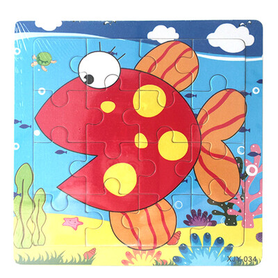 

Gotoamei Wooden Puzzle Educational Developmental Baby Kids Training Toy