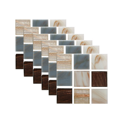 

〖Follure〗6pcs Tile Mosaics Tile Stickers Kitchen Bathroom Personality Anti-Tile Stickers