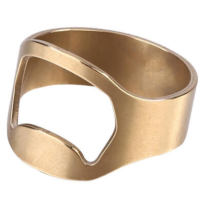 

1pc Stainless Steel Creative Finger Ring Shape Beer Bottle Opener Remover