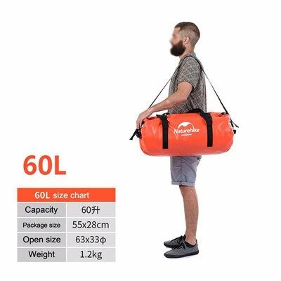 

Naturehike 40L60L Waterproof Dry Bag Sack For Canoe Boating Kayaking Camping