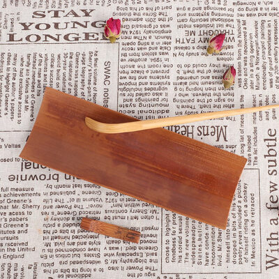 

Greensen 1Pc Natural Bamboo Root Tea Scoop Hand Carved Spoon for Drinking Accessories Bamboo Root Scoop Scoop
