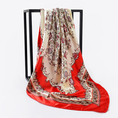 

Korean version of the spring&summer small square scarf silk scarf womens new printing decorative scarf foreign trade scarf manufacturers wholesale