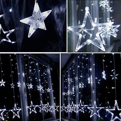 

Tailored LED Stars Christmas Hanging Curtain Lights String Net Xmas Home Party Home Decor