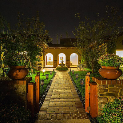 

Manufacturers wholesale Amazon explosion models solar LED new torch flame lamp outdoor courtyard home lawn lamp