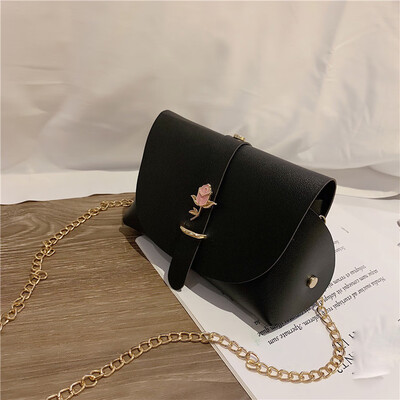 

Tailored Women Solid Color Flower Shoulder Bag Out Small Bag Sweet Fashion Diagonal Bag