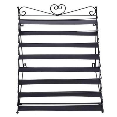 

8 Tier Metal Nail Polish Display Organizer Wall Rack Holder