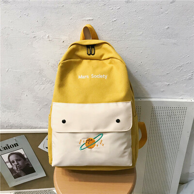 

Insfeng schoolbag female Korean version senior high school students Harajuku canvas junior high school girls japanese Shoulder Bag