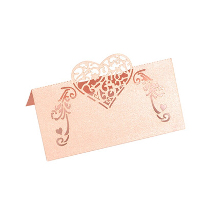 

50PCS Love Wedding Seat Card Invitation Card Holiday Day Blessing Greeting Card for Universal Setting the Atmosphere Table