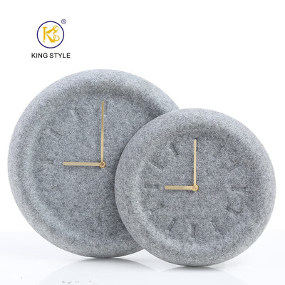 

Nordic felt wall clock creative simple environmentally friendly living room study