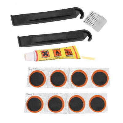 

Greensen Mini Portable Tire Self-Adhesive Patch File Levers Bike Tires Puncture Repair Tools Kit Cycling