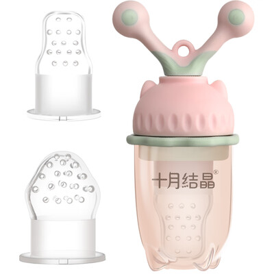 

October Crystal baby food bite bag fruit&vegetable music 6-12 months baby eat fruit food supplement molar rod SH502