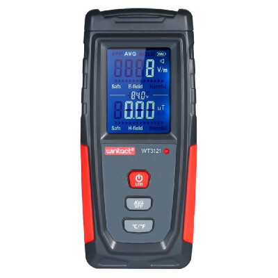 

wintact High Precision Handheld Mini Digital LCD EMF Tester Electromagnetic Field Radiation Detector Meter Dosimeter Tester Counte