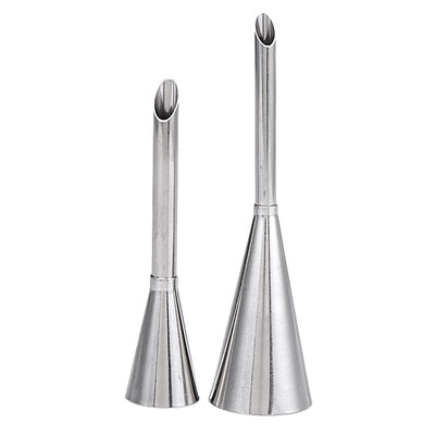 

2pcs Icing Piping Nozzle Cream Beak Pastry Puff Cream Injector Baking Tool