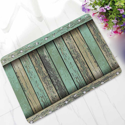 

Toponeto Vintage Style Wood Poard Home Entrance Floor Rug Non-slip Doormat Outdoor Mat